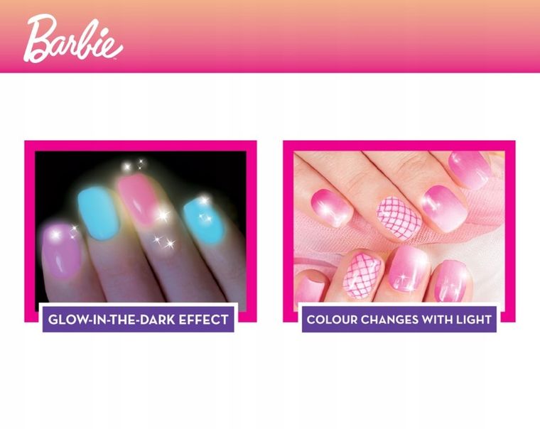 Lisciani, Barbie, My Trendy Nail Art, set manichiura cu lampa