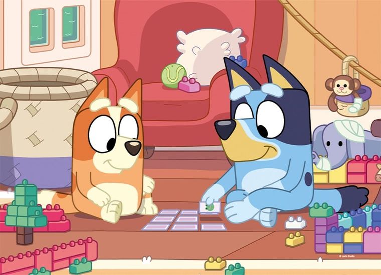 Lisciani, Bluey, puzzle cu doua fete, 4-48 piese