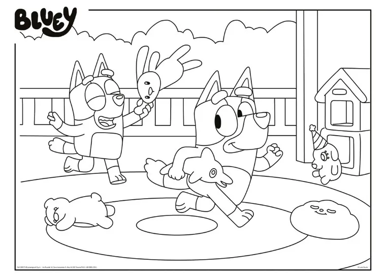 Lisciani, Bluey, puzzle cu doua fete, 60 piese