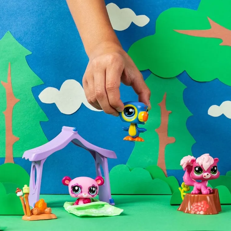 Littlest Pet Shop, Camping, set de 3 figurine