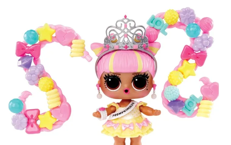 L.O.L. Surprise, Hair Beads Salon, set cu mini papusa