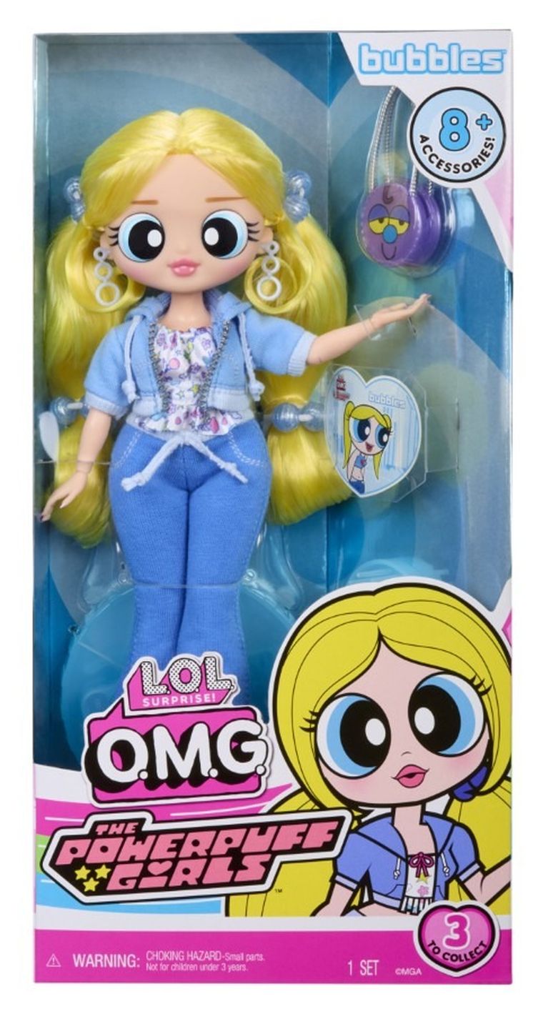 L.O.L. Surprise, O.M.G. Powerpuff Girls Doll, Bubbles, papusa fashion