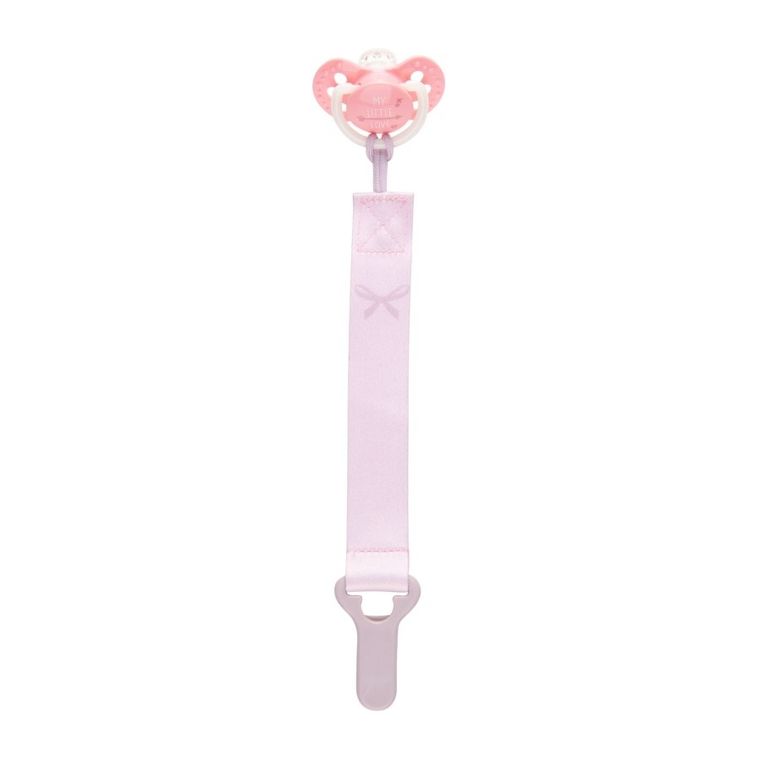 LOVI, Clips cu panglica pentru suzeta Baby Shower Girl, 0 m+
