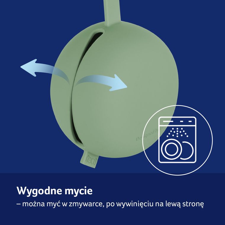 Lovi, cutie din silicon pentru suzeta, Pistachio