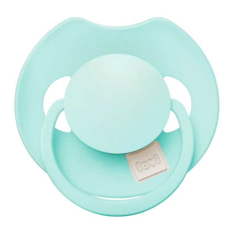 Lovi, Prime, suzeta dinamica din silicon, Aqua Green, 18 luni+, 3 buc.