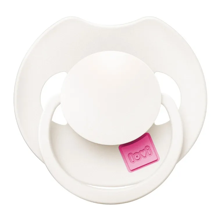 Lovi, Prime, suzeta dinamica din silicon, Rose Cream, 0-6 luni, 2 buc.
