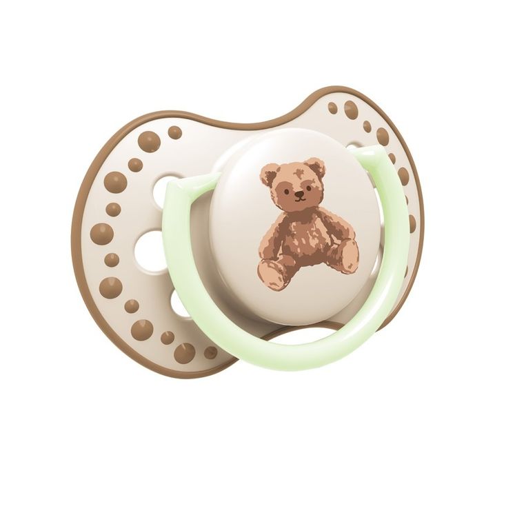 Lovi, Teddy Love, suzeta din silicon, dinamica, 6-18 luni, 2 buc.