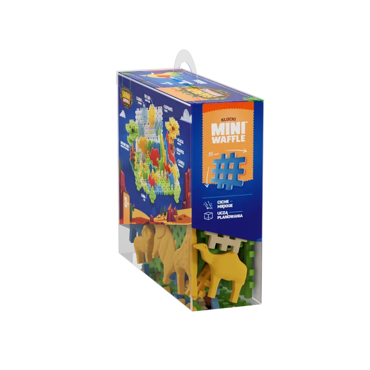 Marioinex, Mini Waffle, Animals Safari, set de constructie, 100 piese