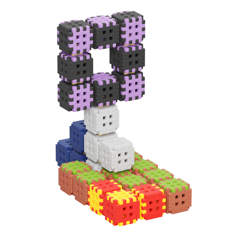 Marioinex, Mini Waffle, Blocks, set de constructie, 206 + 30 piese gratuit