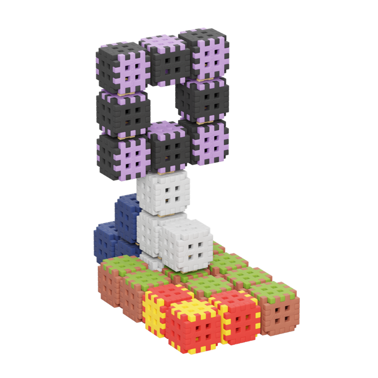 Marioinex, Mini Waffle, Blocks, set de constructie, 206 piese