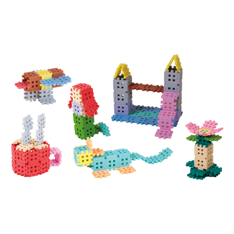 Marioinex, Mini Waffle, Pastel, set de constructie, 500 piese