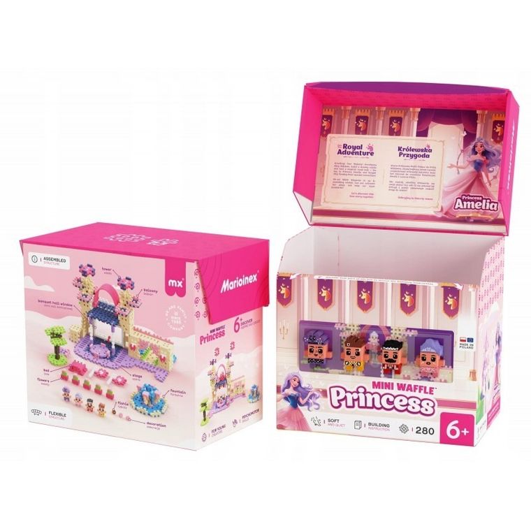 Marioinex, Mini Waffle, Printesa, set de constructie, 280 piese