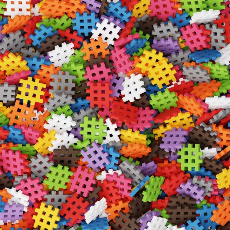 Marioinex, Mini Waffle, set de constructie, 200 + 30 piese gratuit