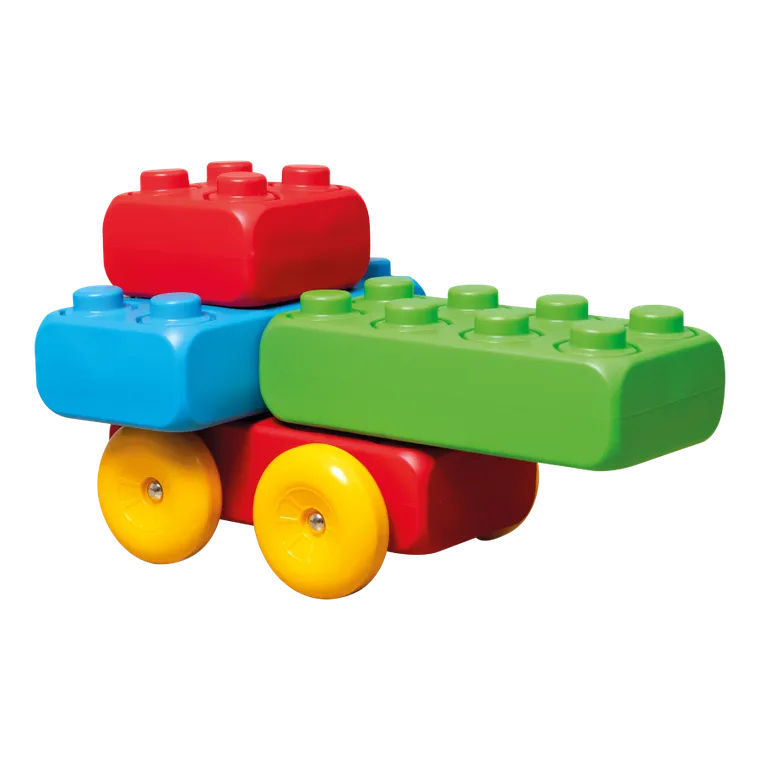 Marioinex, set de constructie, caramizi cu roti, blocuri XXL, 30 piese