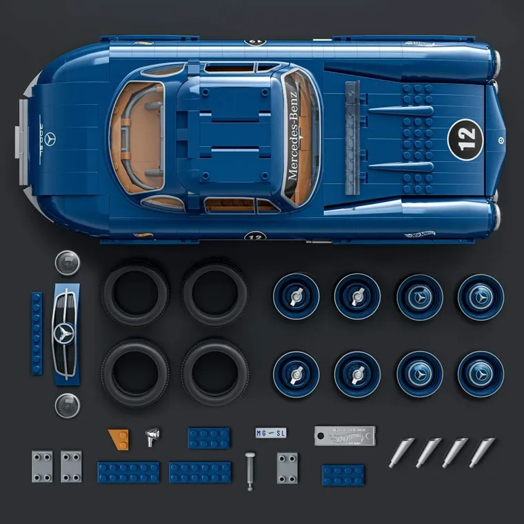 Mattel Brick Shop, Hot Wheels, Mercedes-Benz 300 SL, set de