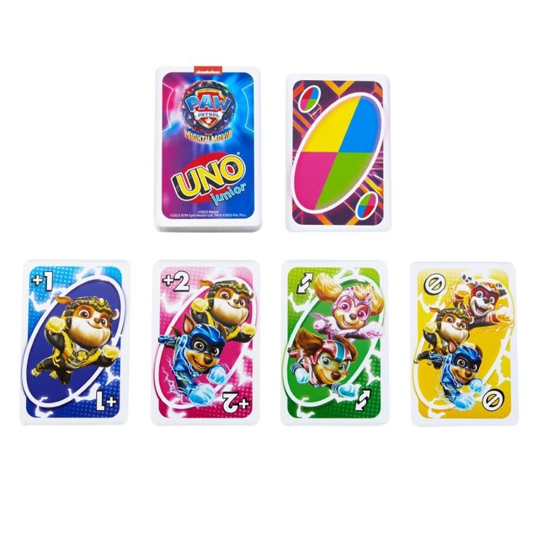 Mattel, UNO Junior, Paw Patrol 2, joc de carti