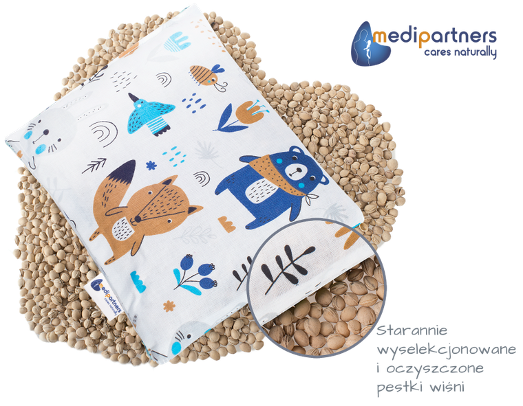 Medi Partners, Boho Animals, perna termica mare cu samburi de visine