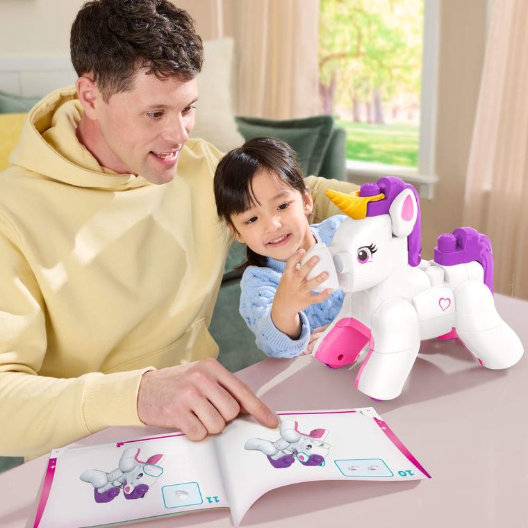 MEGA Bloks, Build & Enchant Unicorn, set de blocuri, 26 piese