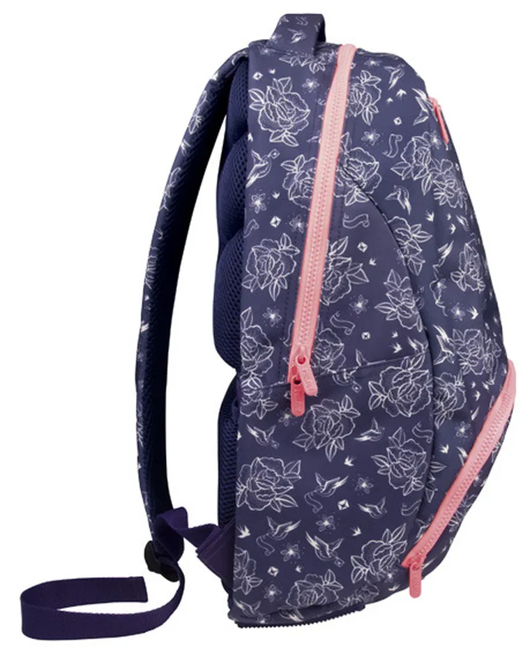 Milan, Flowers, rucsac pentru scoala, albastru