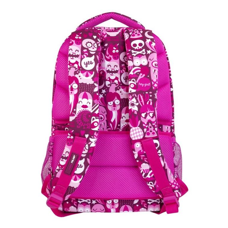 Milan, Hey Girl, rucsac pentru scoala, roz