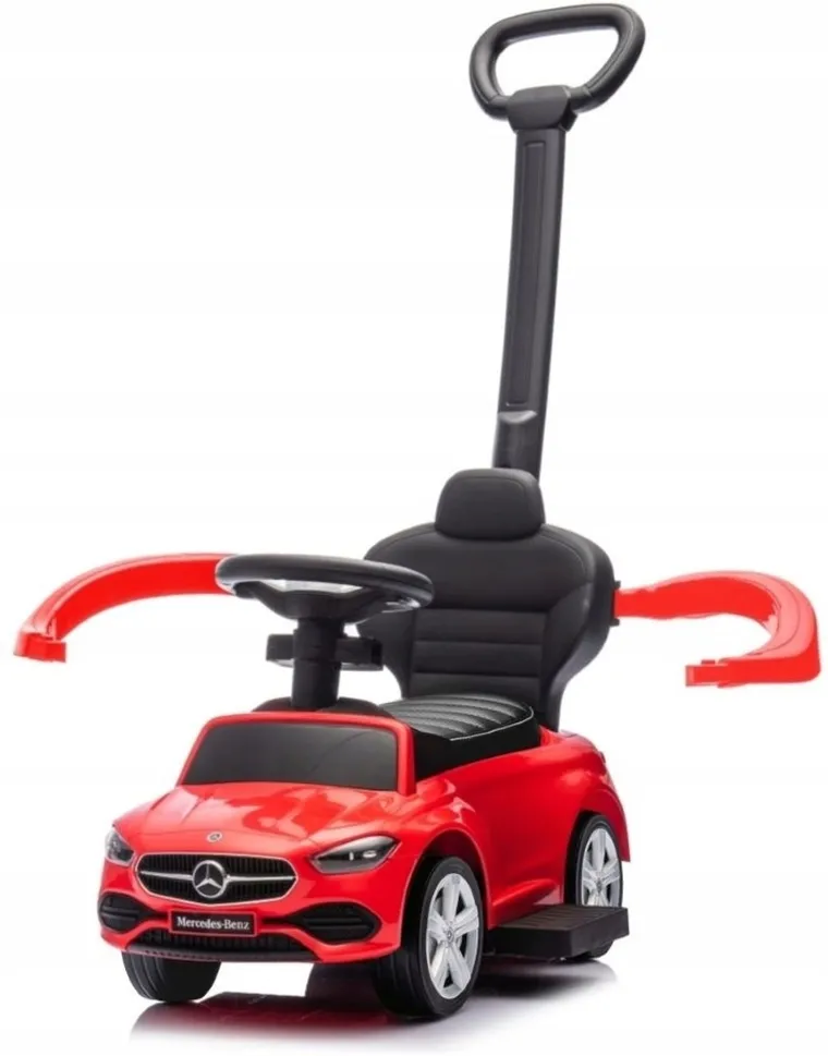 Milly Mally, Mercedes C-Class Deluxe, masinuta fara pedale cu maner, vehicul, rosu