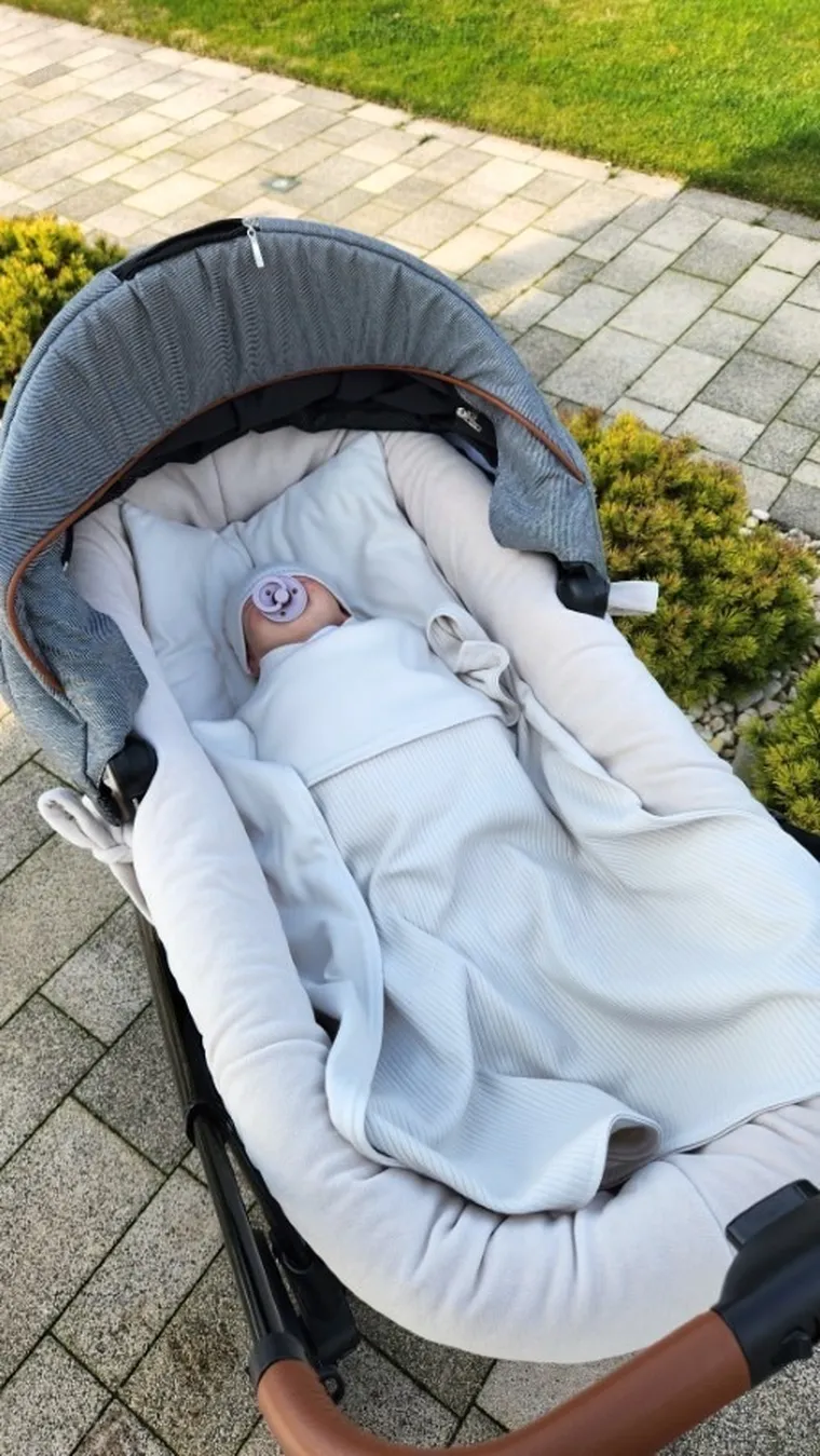 MimiNu, Soft, set pentru gondola, cos de Moses, bej, 0-6 luni