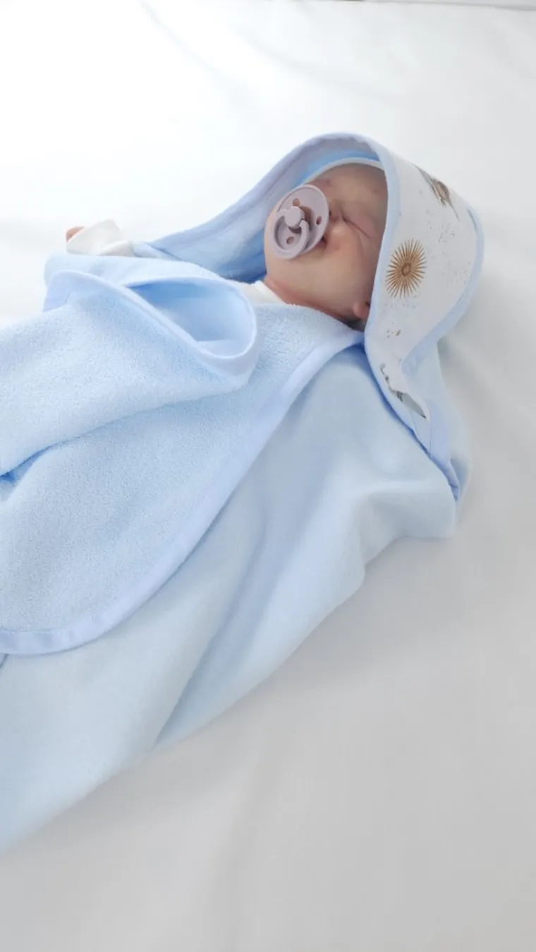 MimiNu, Ursuleti, halat de baie, termofrotte, albastru