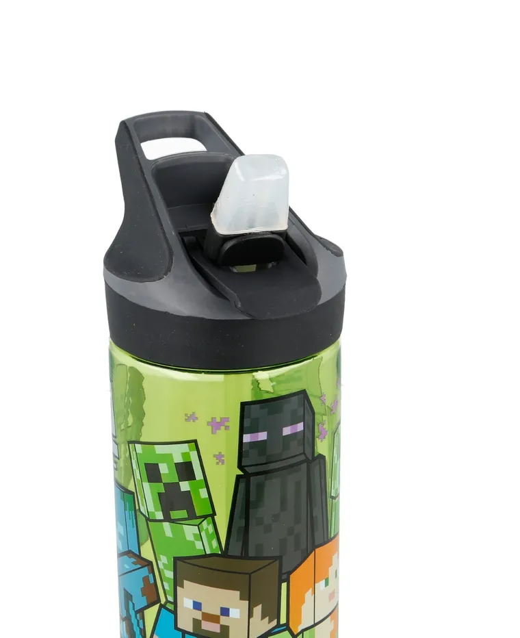 Minecraft, Prem, sticla de apa din plastic, cu gura de scurgere, ecozen, 620 ml