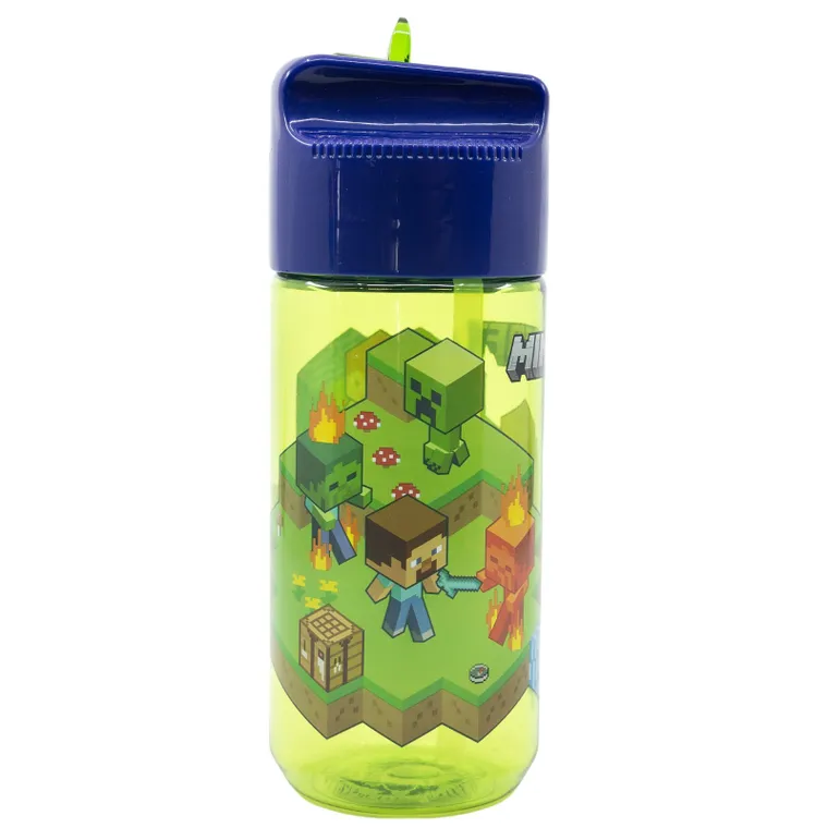 Minecraft, sticla de apa din plastic, ecozen, 430 ml