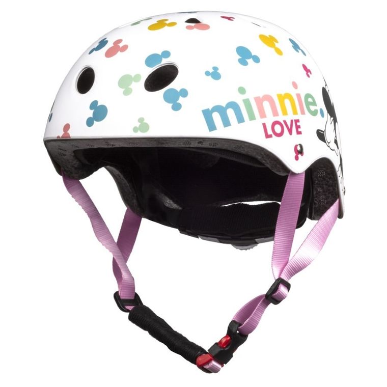 Minnie Mouse, casca de bicicleta, alb, 52-56 cm
