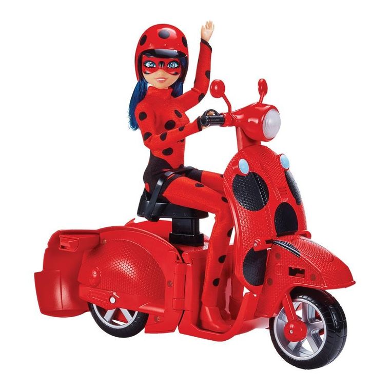 Miraculous: Buburuza si Pisica Neagra, Scuter pliabil lucky charm si papusa buburuza, vehicul