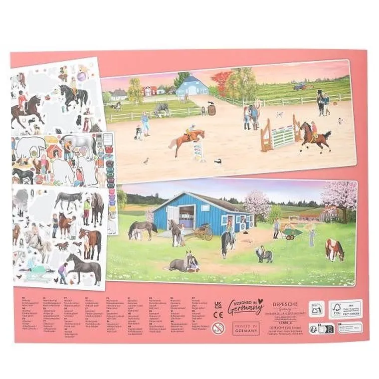 Miss Melody, Happy Horses, set creativ cu stickere