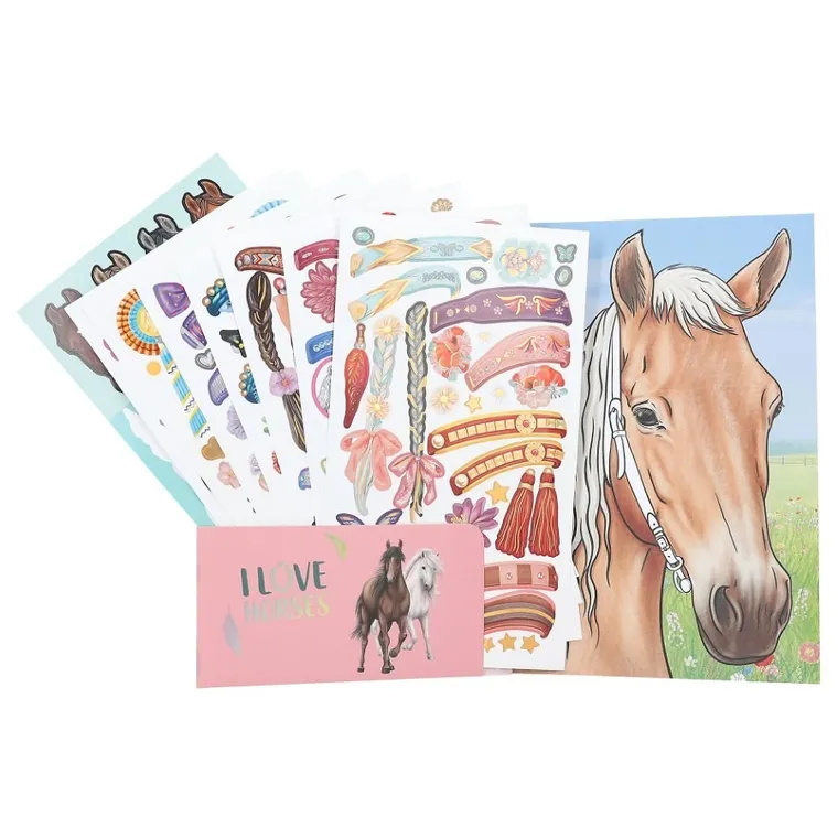 Miss Melody, Horses Blaze, carte de colorat cu autocolante
