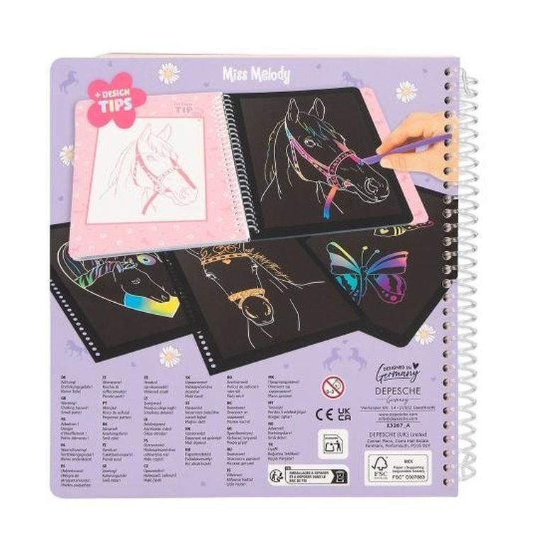 Miss Melody, Magic Scratch, carte de razuit, set creativ