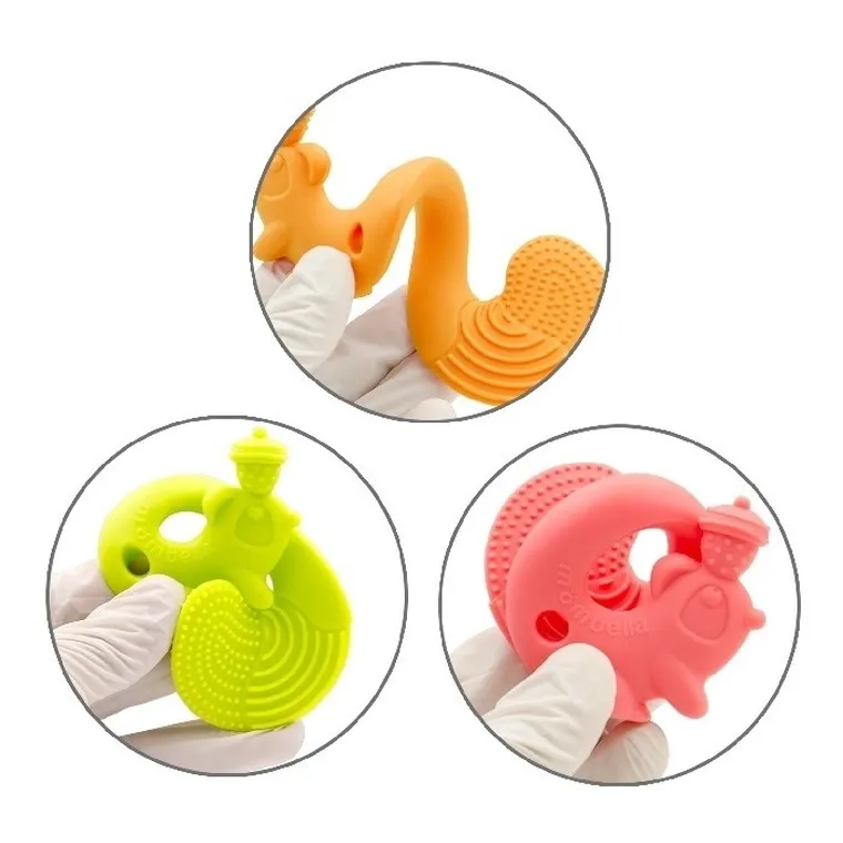 Mombella, Squirrel, jucarie gingivala, verde