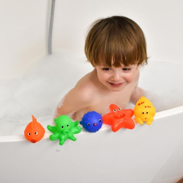 Mom's Care, animale marine, jucarie de baie, 5 buc.