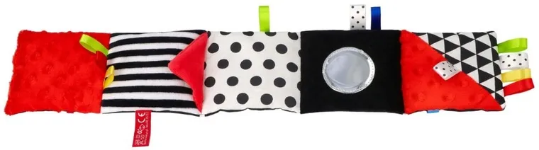 Mom's Care, carticica, jucarie senzoriala contrastanta, rosu