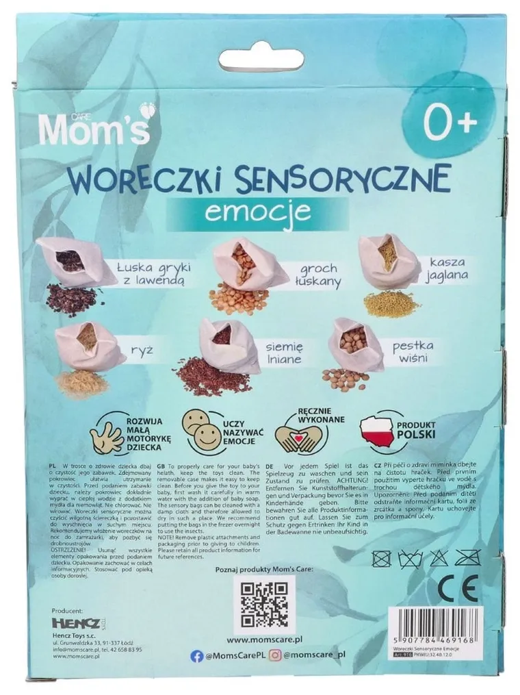 Mom's Care, Emotii, saculeti senzoriali