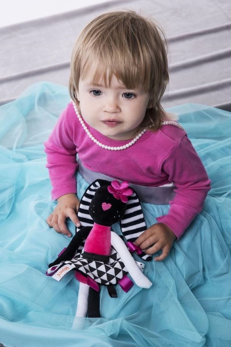 Mom's Care, iepuras, prima jucarie de plus, jucarie senzoriala