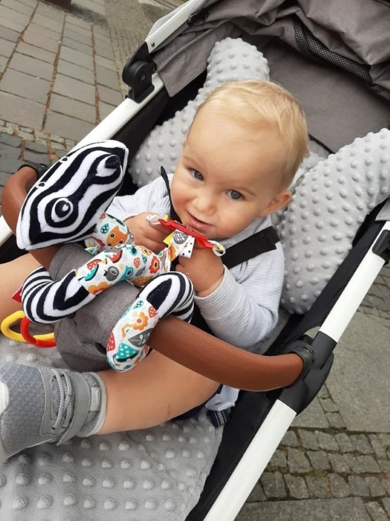 Mom's Care, spirala educativa, zornaitoare, jucarie senzoriala cu agatatoare