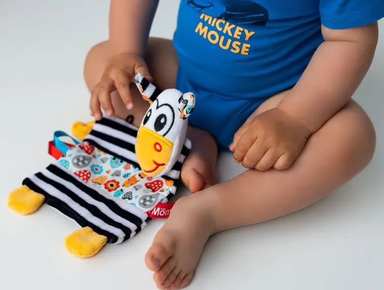 Mom's Care, zebra, jucarie senzoriala contrastanta