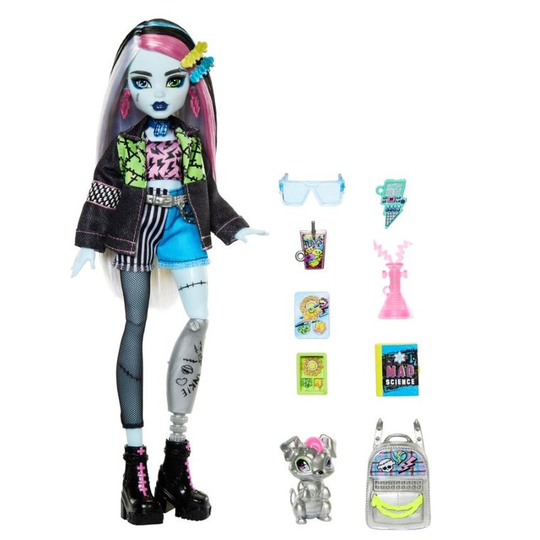 Monster High, Frankie Stein, papusa cu accesorii
