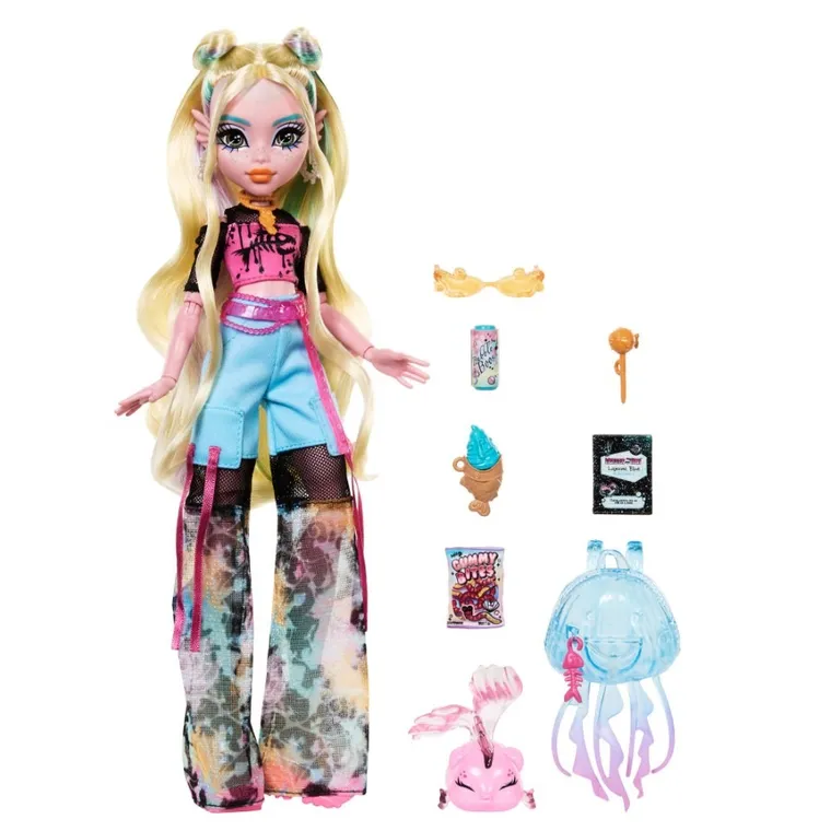 Monster High, Lagoona Blue, papusa cu accesorii