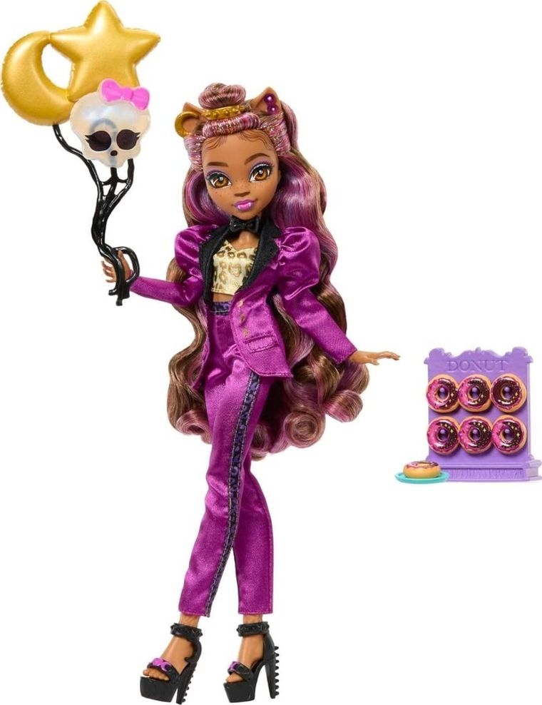 Monster High, Monster Ball, Clawdeen Wolf, papusa cu accesorii