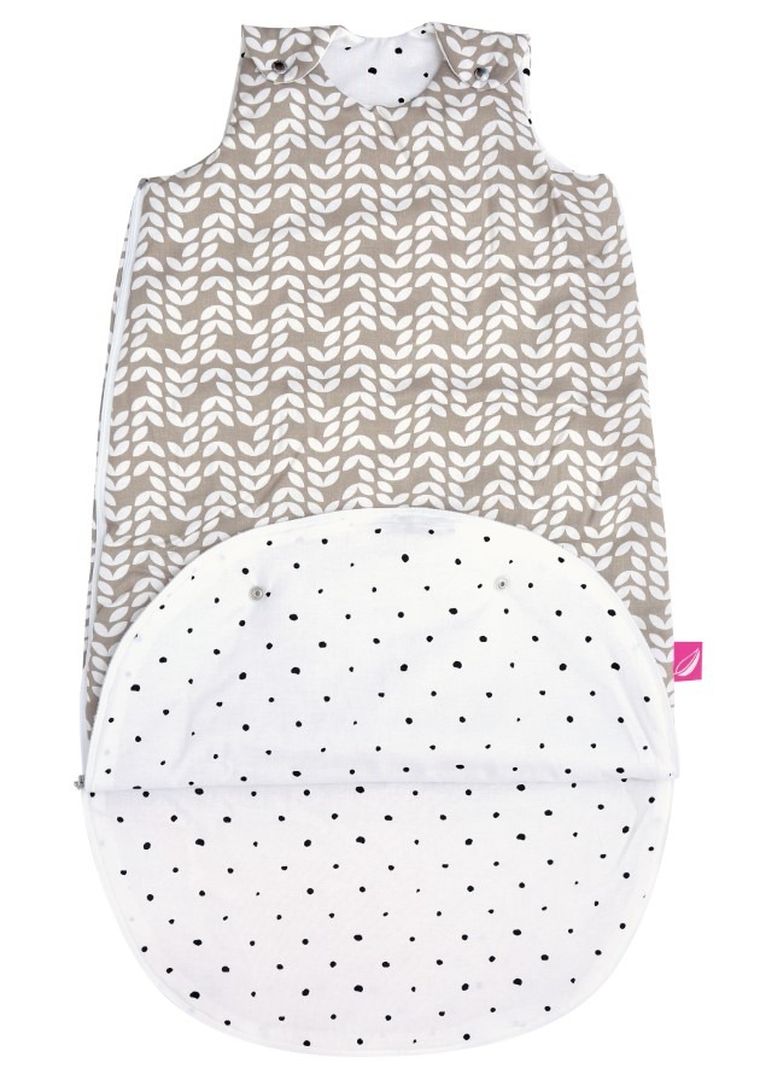 Motherhood, Zip-A-Round, sac de dormit din bumbac 2in1, 3-18 luni, Beige Classics