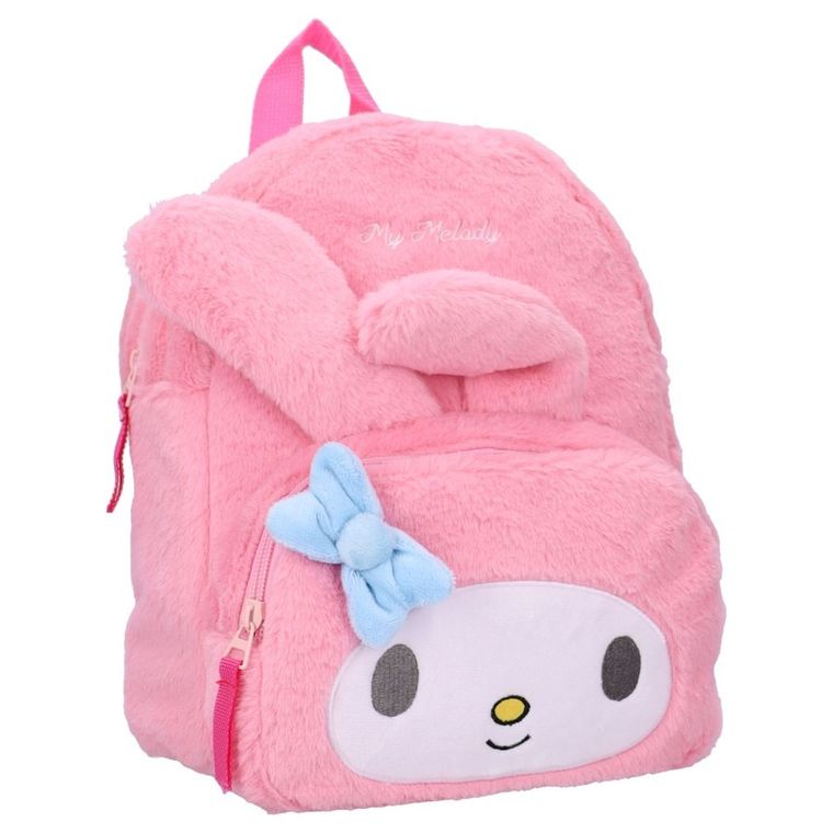 My Melody, Fluffy Festival, rucsac din plus pentru prescolar, roz