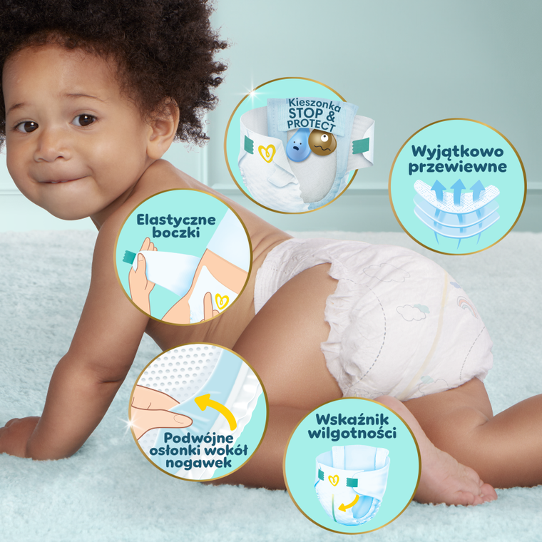 Pampers Premium Care, scutece marimea 0, < 3 kg, 30 buc.