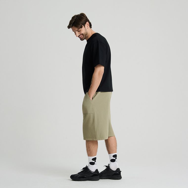Pantaloni scurti cu buzunare din bumbac pieptanat NOWEAR