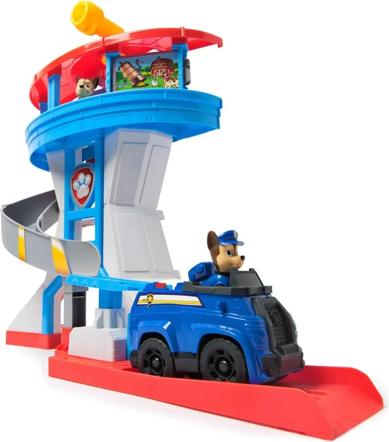 Paw Patrol, Lookout Tower, set de joaca cu masina si figurine