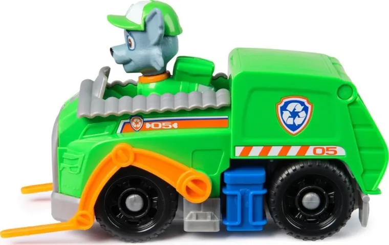 Paw Patrol, Rocky, vehicul cu figurina